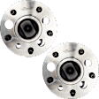 Rear, Driver and Passenger Side Wheel Hub, 5 Lugs, With Bearing