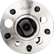 Rear, Driver and Passenger Side Wheel Hub, 5 Lugs, With Bearing