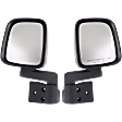 2003-2006 Jeep Wrangler - Driver and Passenger Side, Mirrors, Non-Heated, Manual Folding, Textured Black, No Signal Light, No Memory, No Puddle Light, No Auto-Dimming, No Blind Spot Feature