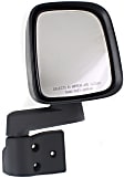 2003-2006 Jeep Wrangler - Driver and Passenger Side, Mirrors, Non-Heated, Manual Folding, Textured Black, No Signal Light, No Memory, No Puddle Light, No Auto-Dimming, No Blind Spot Feature