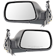 Driver and Passenger Side Mirrors, Power Adjust, Manual Folding, Non-Heated, Textured Black, No Signal Light, No Memory, No Puddle Light, No Auto-Dimming, No Blind Spot Feature