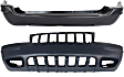Front and Rear Primed Bumper Cover, For Models Without Towing Package