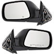 Driver and Passenger Side Mirrors, Power, Manual Folding, Heated, Textured Black, No Signal Light, No Memory, No Puddle Light, No Auto-Dimming, No Blind Spot Feature