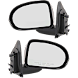 Driver and Passenger Side Mirrors, Power Adjust, Manual Folding, Non-Heated, Textured Black, No Signal Light, No Memory, No Puddle Light, No Auto-Dimming, No Blind Spot Feature