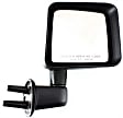 Driver and Passenger Side Mirrors, Manual Adjust, Manual Folding, Non-Heated, Textured Black, No Signal Light, No Memory, No Puddle Light, No Auto-Dimming
