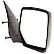 Driver and Passenger Side Mirror, Power Adjust, Heated, Manual Folding, Textured Black, No Signal Light, No Memory, No Puddle Light, No Auto-Dim, No Blind Spot Feature