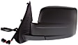 Driver and Passenger Side Mirrors, Power Adjust, Manual Folding, Heated, Textured Black, No Signal Light, No Memory, No Puddle Light, No Auto-Dimming, No Blind Spot Feature