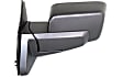 Driver and Passenger Side Mirrors, Power, Manual Folding, Heated, Textured Black, No Signal Light, With memory, No Puddle Light, No Auto-Dimming, No Blind Spot Feature