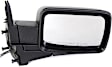 Driver and Passenger Side Mirrors, Power, Manual Folding, Heated, Textured Black, No Signal Light, With memory, No Puddle Light, No Auto-Dimming, No Blind Spot Feature