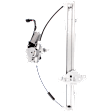 Front, Driver and Passenger Side Power Window Regulator, With Motor