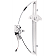 Front, Driver and Passenger Side Power Window Regulator, With Motor