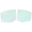 Rear, Driver and Passenger Side Door Glasses, Green Tint, 4-Door, Sedan, Replaces NAGS No. DD10856 GTYN, DD10857 GTYN