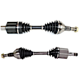 Front, Driver and Passenger Side Axle Assembly - Set of 2, 3.8L, 6Cyl