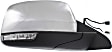 Driver and Passenger Side Mirror, Power Adjust, Heated, Manual Folding, Chrome, In-housing Signal Light, With Memory, No Puddle Light, No Auto-Dimming, No Blind Spot Feature