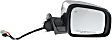Driver and Passenger Side Mirror, Power Adjust, Heated, Manual Folding, Chrome, In-housing Signal Light, With Memory, No Puddle Light, No Auto-Dimming, No Blind Spot Feature