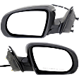 Driver and Passenger Side Mirror, Power Adjust, Non-Heated, Manual Folding, Paintable, No Signal Light, No Memory, No Puddle Light, No Auto-Dim, No Blind Spot Feature
