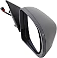 Driver and Passenger Side Mirror, Power Adjust, Heated, Manual Folding, Textured Black, No Signal Light, No Memory, No Puddle Light, No Auto-Dim, No Blind Spot Feature