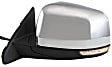 2011-2021 Jeep Grand Cherokee - Driver and Passenger Side Mirror, Power Adjust, Heated, Manual Folding, Chrome, In-housing Signal Light, With Memory, No Puddle Light, No Auto-Dimming, With Blind Spot Detection in Glass