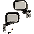 Driver and Passenger Side Mirrors, Power Adjust, Manual Folding, Heated, Paintable, In-housing Signal Light, With memory, No Puddle Light, No Auto-Dimming, With Blind Spot Detection in Glass