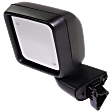 Driver and Passenger Side Mirror, Power Adjust, Heated, Manual Folding, Textured Black, No Signal Light, No Memory, No Puddle Light, No Auto-Dimming, With Blind Spot Detection in Glass