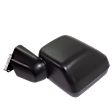 Driver and Passenger Side Mirror, Power Adjust, Heated, Manual Folding, Textured Black, No Signal Light, No Memory, No Puddle Light, No Auto-Dimming, With Blind Spot Detection in Glass