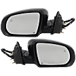 Driver and Passenger Side Mirror, Power Adjust, Heated, Manual Folding, Paintable, No Signal Light, No Memory, No Puddle Light, No Auto-Dim, With Blind Spot Detection in Glass
