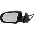 Driver and Passenger Side Mirror, Power Adjust, Heated, Manual Folding, Paintable, In-housing Signal Light, No Memory, No Puddle Light, No Auto-Dim, With Blind Spot Detection in Glass