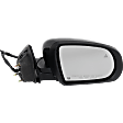 Driver and Passenger Side Mirror, Power Adjust, Heated, Manual Folding, Paintable, In-housing Signal Light, No Memory, No Puddle Light, No Auto-Dim, With Blind Spot Detection in Glass