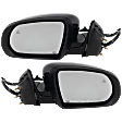 Driver and Passenger Side Mirror, Power Adjust, Heated, Manual Folding, Paintable, In-housing Signal Light, No Memory, No Puddle Light, No Auto-Dim, With Blind Spot Detection in Glass