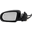 Driver and Passenger Side Mirror, Power Adjust, Heated, Manual Folding, Paintable, In-housing Signal Light, No Memory, No Puddle Light, No Auto-Dim, With Blind Spot Detection in Glass