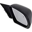 Driver and Passenger Side Mirror, Power Adjust, Heated, Manual Folding, Paintable, In-housing Signal Light, No Memory, No Puddle Light, No Auto-Dim, With Blind Spot Detection in Glass