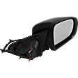 Driver and Passenger Side Mirror, Power Adjust, Heated, Manual Folding, Paintable, In-housing Signal Light, No Memory, No Puddle Light, No Auto-Dim, With Blind Spot Detection in Glass