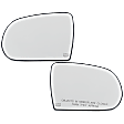 Driver and Passenger Side Mirror Glass, Heated, No Blind Spot Feature, Includes (2) Mirror Glasses