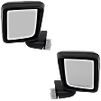 Driver and Passenger Side Mirror, Manual Adjust, Non-Heated, Manual Folding, Textured Black, No Signal Light, No Memory, No Puddle Light, No Auto-Dim, No Blind Spot Feature
