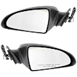 Driver and Passenger Side Mirrors, Power Adjust, Manual Folding, Non-Heated, Textured Black, No Signal Light, No Memory, No Puddle Light, No Auto-Dimming, No Blind Spot Feature