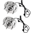 Front, Driver and Passenger Side Wheel Hub, 5 Lugs, With Bearing