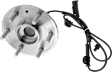 Front, Driver and Passenger Side Wheel Hub, 5 Lugs, With Bearing