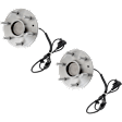 Front, Driver and Passenger Side Wheel Hub, 6 Lugs, With Bearing, RWD