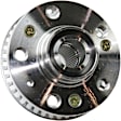 Front, Driver and Passenger Side Wheel Hub, 5 Lugs, Without Bearing