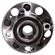 Rear, Driver and Passenger Side Wheel Hub, 5 Lugs, With Bearing
