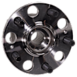 Rear, Driver and Passenger Side Wheel Hub, 5 Lugs, With Bearing