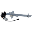 Front And Rear, Driver Side Manual Window Regulator, With Motor