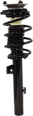 Front, Driver and Passenger Side Fully Loaded Struts, Convertible/Coupe/Sedan, Base Model, without Sport Suspension