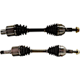 Front, Driver and Passenger Side Axle Assemblies, AWD/FWD, With Intermediate Shaft