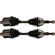 Front, Driver and Passenger Side Axle Assemblies, Automatic Transmission, 4-Speed