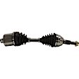 Front, Driver and Passenger Side Axle Assemblies, Automatic Transmission, 4-Speed