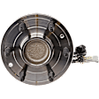 Front, Driver and Passenger Side Wheel Hub, 6 Lugs, With Bearing, RWD