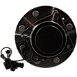 Front, Driver and Passenger Side Wheel Hub, 8 Lugs, With Bearing, With Sensor, RWD