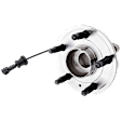 2-Wheel Set Rear, Driver and Passenger Side Wheel Hub, 5 Lugs, With Bearing, With Sensor, FWD/AWD