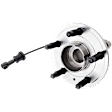 4-Wheel Set Front and Rear, Driver and Passenger Side Wheel Hub, 5 Lugs, With Bearing, Front-Without Sensor/Rear-With Sensor, FWD/AWD